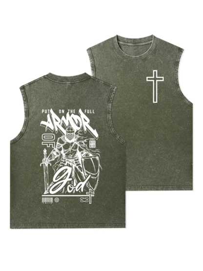 Armor Of God Christian Washed Tank