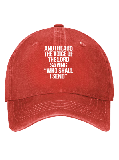 Send Me Isaiah 6:8 Christian Hat