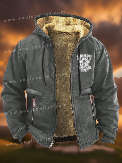 Send Me Isaiah 6:8 Jesus God Christian Zipper Hooded Jacket
