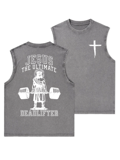 [Copy]Grace Cross Christian Washed Tank