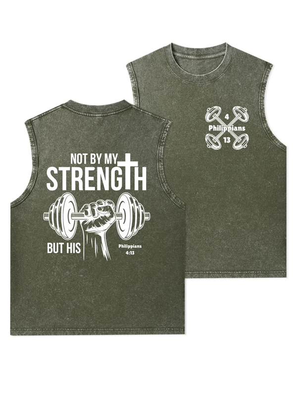 Not By My Strength But His Christian Washed Tank
