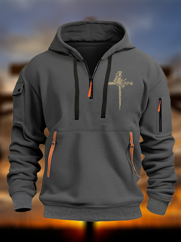 Cross Crown Jesus God Christian Zipper Hoodies