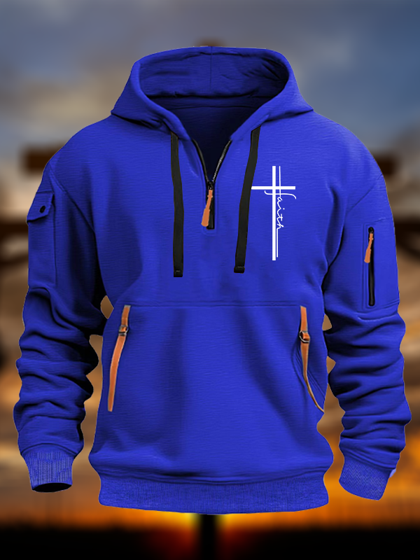 Faith Cross Jesus God Christian Zipper Hoodies