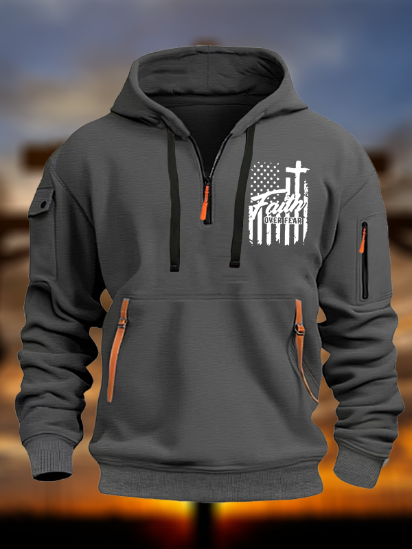 Faith Over Fear Jesus God Christian Zipper Hoodies