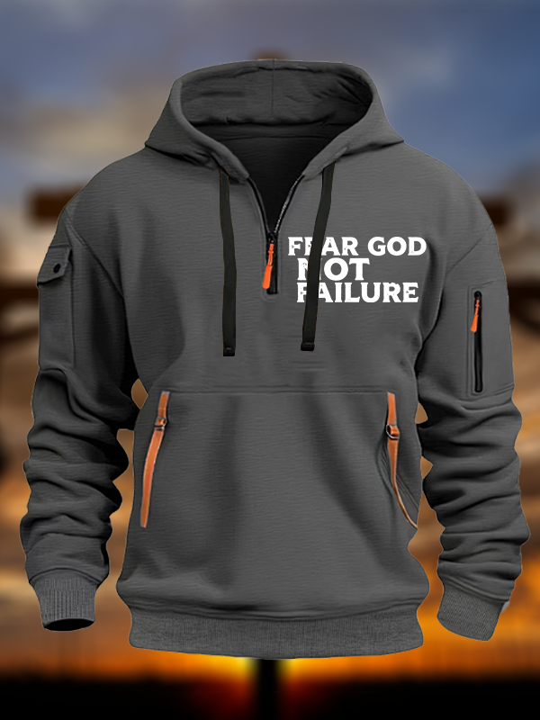 Fear God Not Failure Jesus God Christian Zipper Hoodies