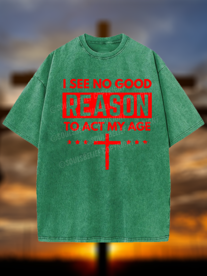 [Copy]World Revolves Around Son of God Jesus God Christian Washed T-Shirt