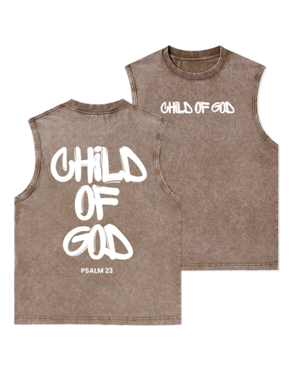 Child Of God Christian Washed Tank