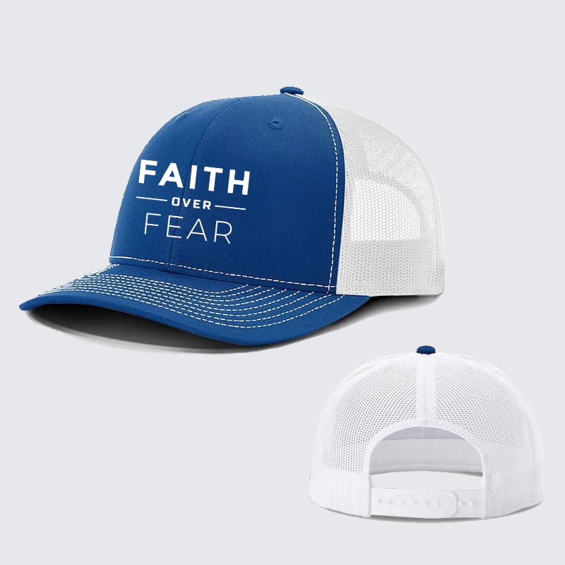 Faith Over Fear Jesus God Christian Richardson Hat