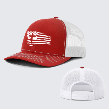 Tattered Flag Cross Jesus God Christian Richardson Hat