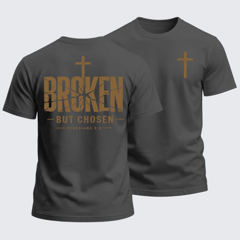Heavyweight Cotton Tee - Broken But Chosen