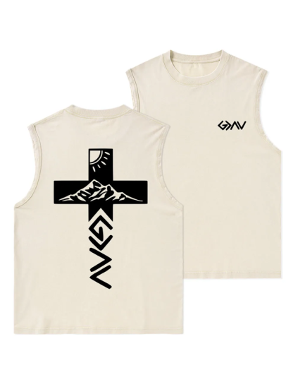 God Is Greater Than The Highs And Lows Christian Washed Tank