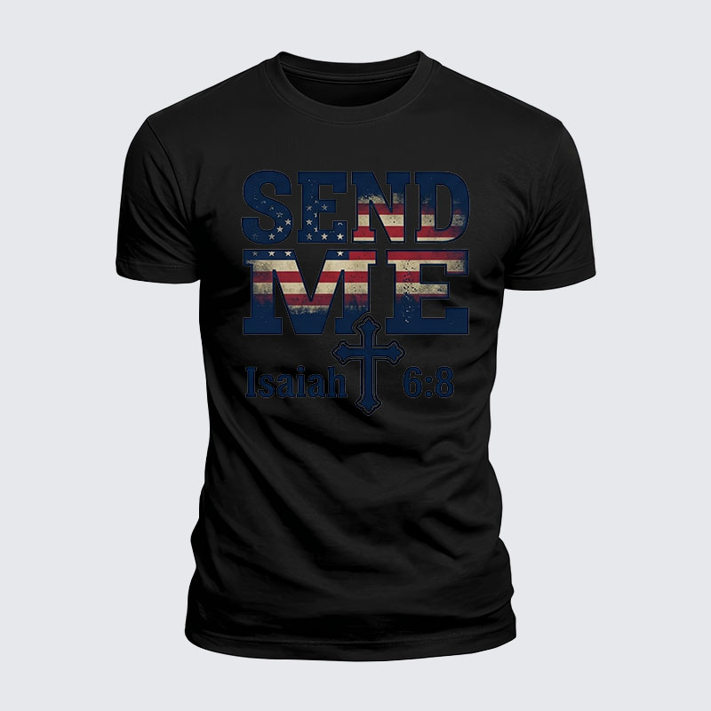 Luxe Mercerized Cotton Tee - Isaiah 6:8 - SEND ME