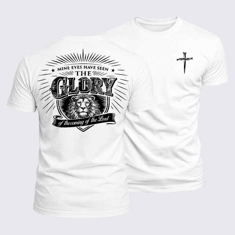 Luxe Mercerized Cotton Tee - Mine Eyes Have Seen The Glory 