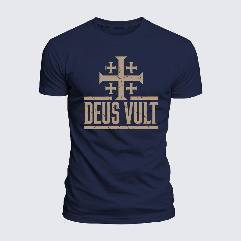 Luxe Mercerized Cotton Tee - Deus Vult 