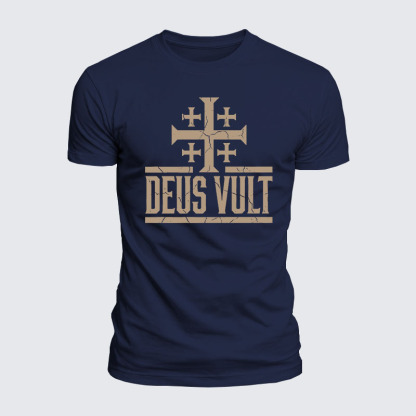 Luxe Mercerized Cotton Tee - Deus Vult 