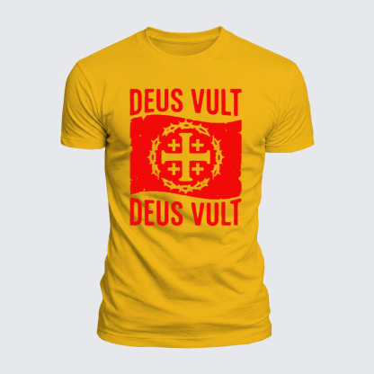 Luxe Mercerized Cotton Tee - Deus Vult 