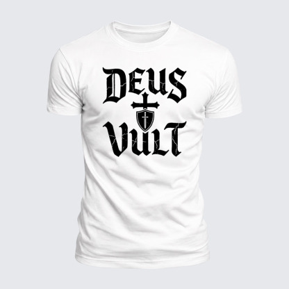 Luxe Mercerized Cotton Tee - Deus Vult