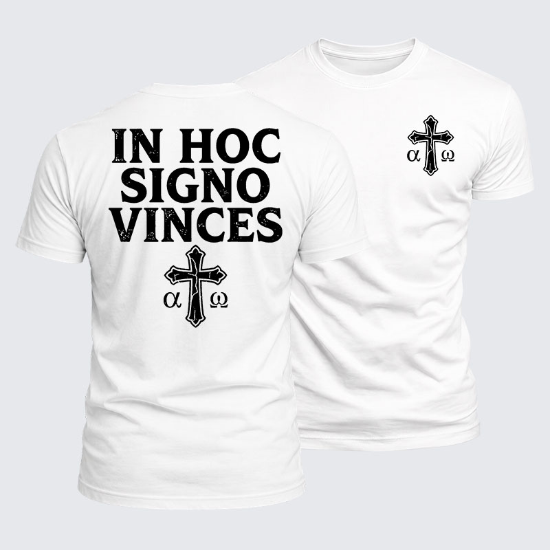 Luxe Mercerized Cotton Tee - In Hoc Signo Vinces 
