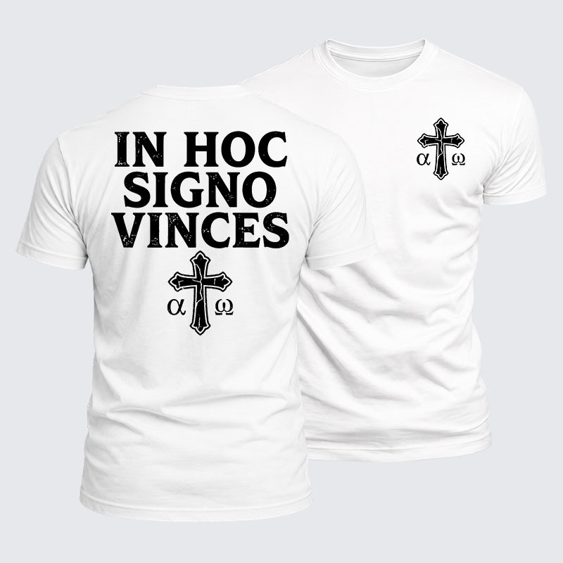 Luxe Mercerized Cotton Tee - In Hoc Signo Vinces 