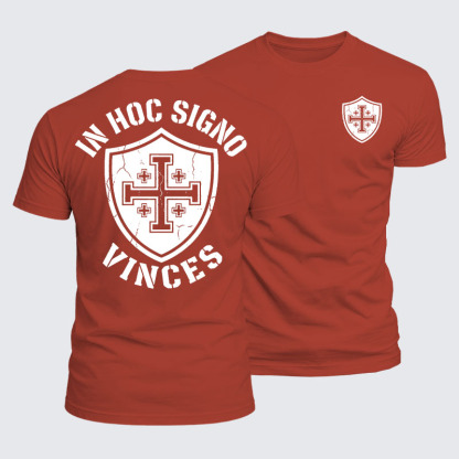 Luxe Mercerized Cotton Tee - In Hoc Signo Vinces 