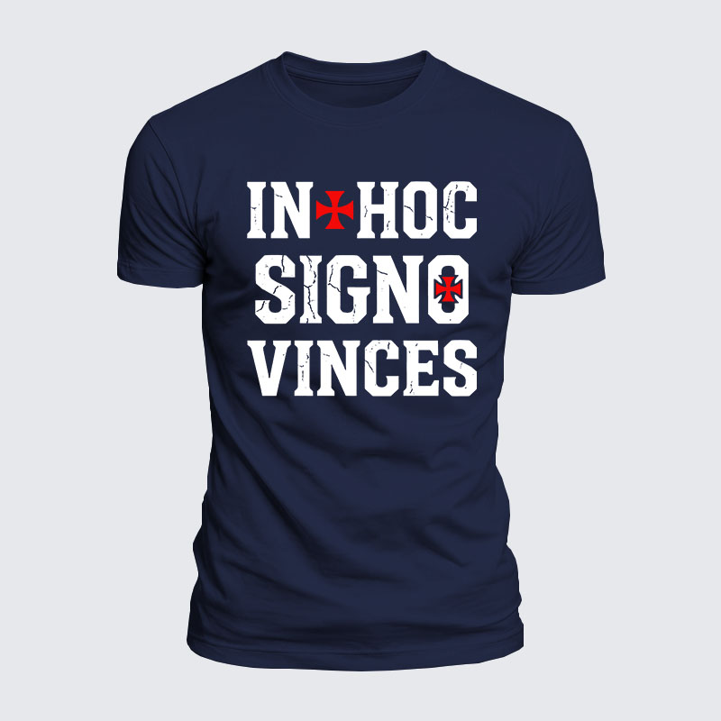 Luxe Mercerized Cotton Tee - In Hoc Signo Vinces 