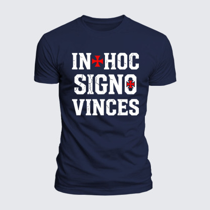 Luxe Mercerized Cotton Tee - In Hoc Signo Vinces 