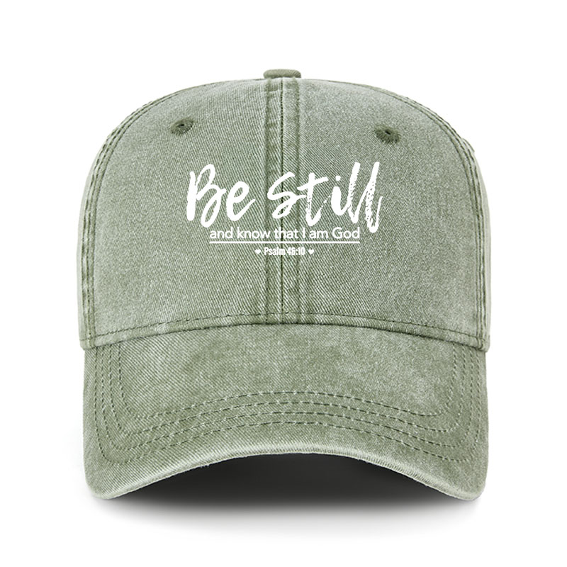 Heritage Washed Cap - Psalm 46:10