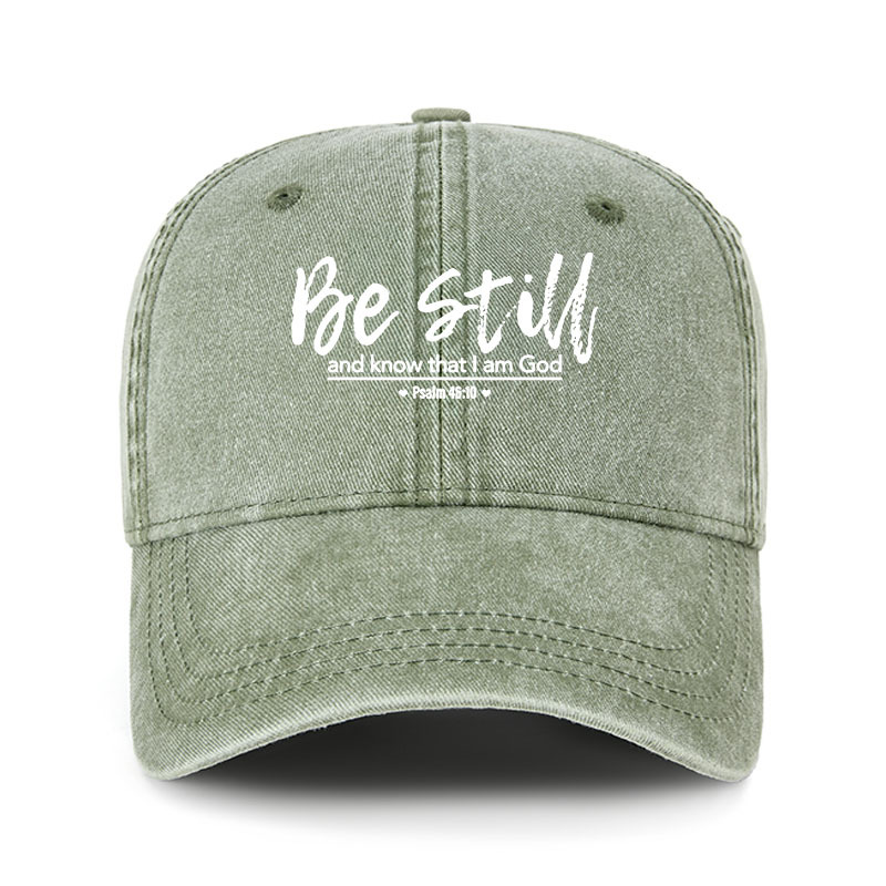 Heritage Washed Cap - Psalm 46:10