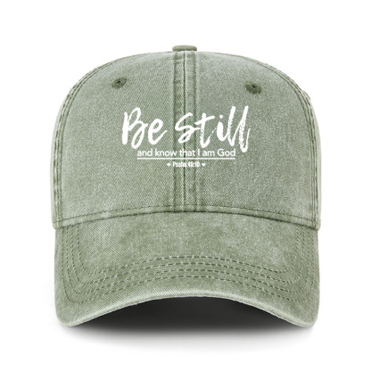 Heritage Washed Cap - Psalm 46:10