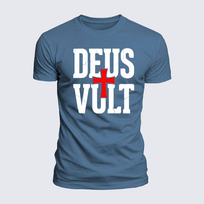 Luxe Mercerized Cotton Tee - Deus Vult