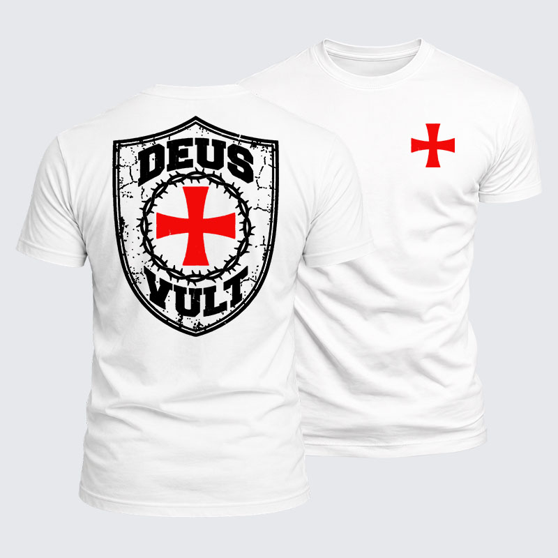 Luxe Mercerized Cotton Tee - Deus Vult