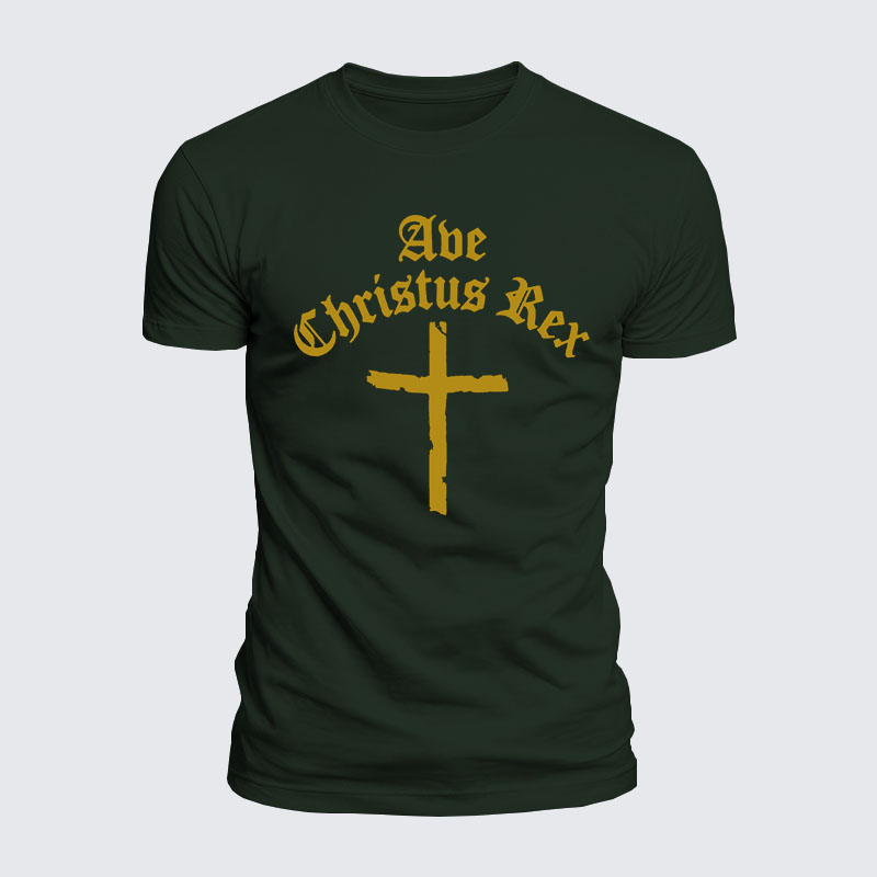 [Copy]Luxe Mercerized Cotton Tee - Ave Christus Rex