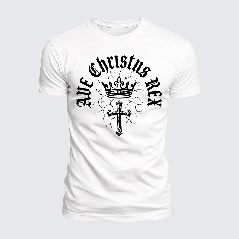 Luxe Mercerized Cotton Tee - Ave Christus Rex