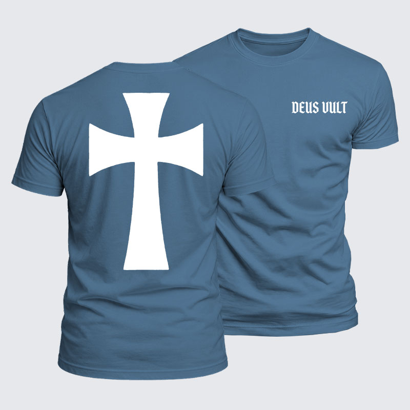 Luxe Mercerized Cotton Tee - Deus Vult