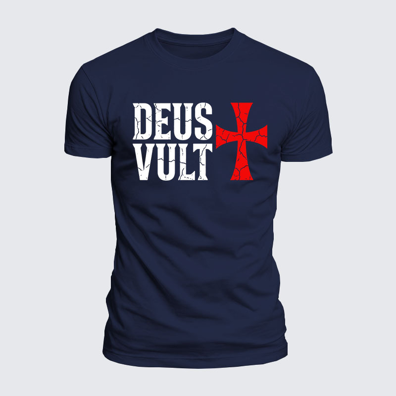 Luxe Mercerized Cotton Tee - Deus Vult