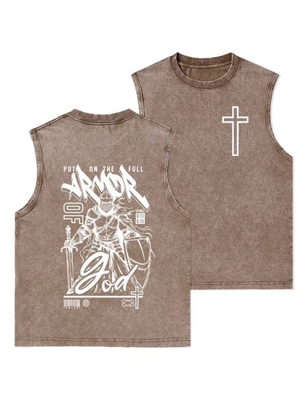 Armor Of God Christian Washed Tank