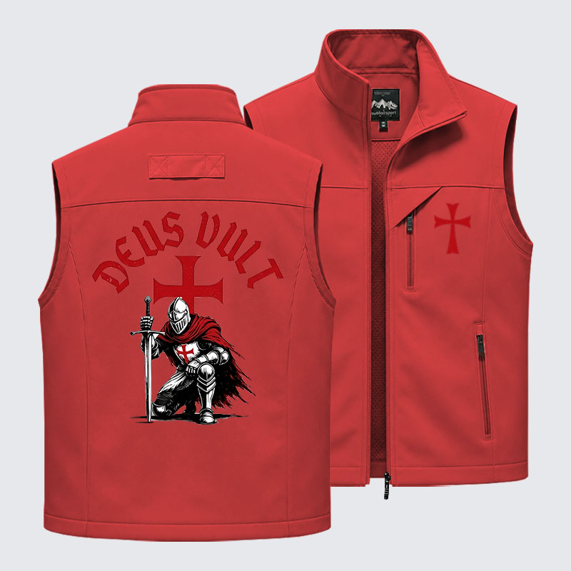 Templar Knight Crusader Deus Vult Outdoor Quick-dry Vest