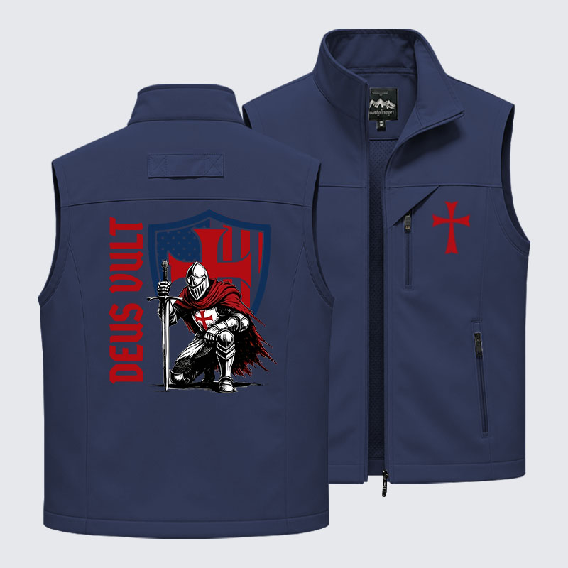 Templar Knight Crusader Deus Vult Outdoor Quick-dry Vest