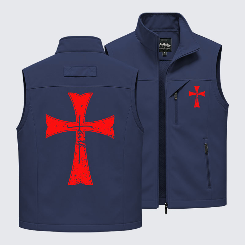 Knights Templar Crusader Cross Faith Outdoor Quick-dry Vest