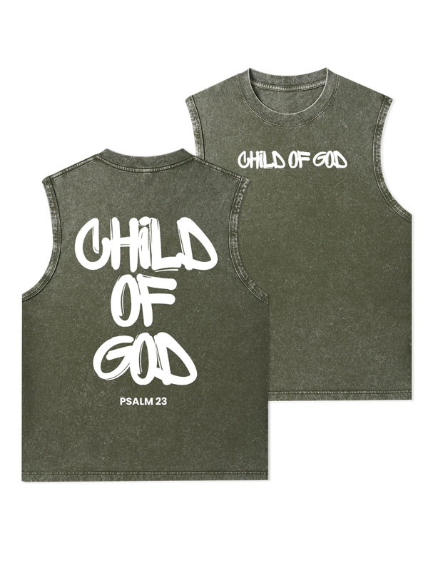 Child Of God Christian Washed Tank
