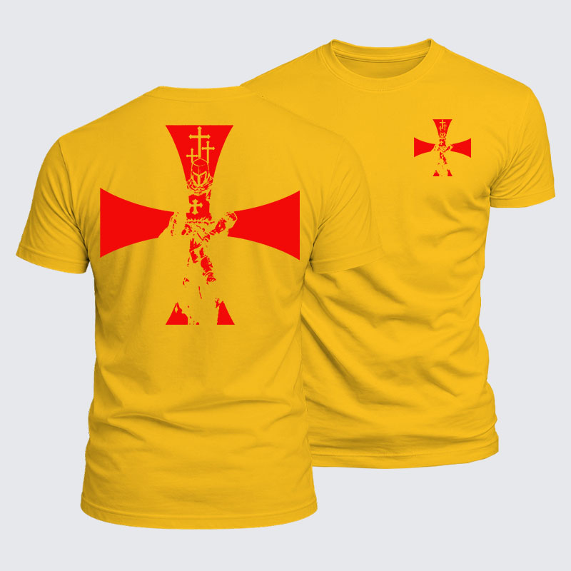 Luxe Mercerized Cotton Tee - Knight Templar Cross