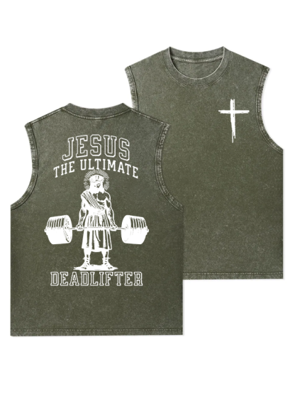 [Copy]Grace Cross Christian Washed Tank