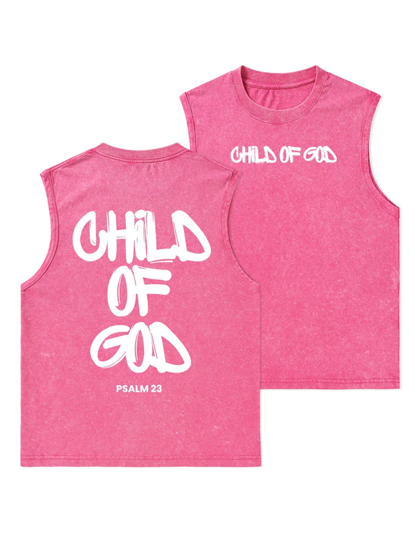 Child Of God Christian Washed Tank