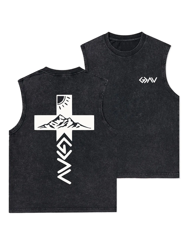 [Copy]Of Course I Talk To God Who Else Can I Trust Christian Washed Tank