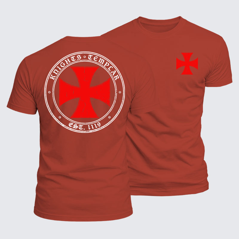 Luxe Mercerized Cotton Tee - Knights Templar Cross