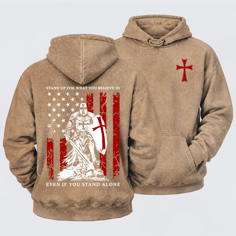 Washed Hoodie - Stand Up For What You Believe