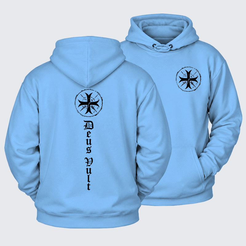 Plush Fleece-Lined Hoodie - Deus Vult