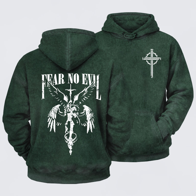 Washed Hoodie -  Fear No Evil
