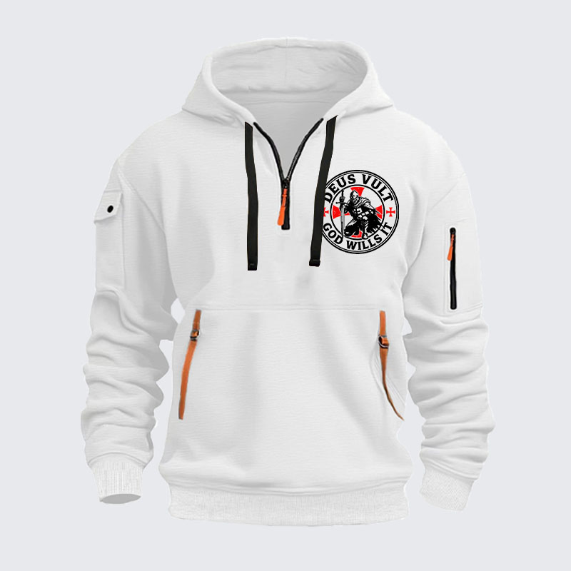 Zipper Hoodies - Knights Templar Deus Vult