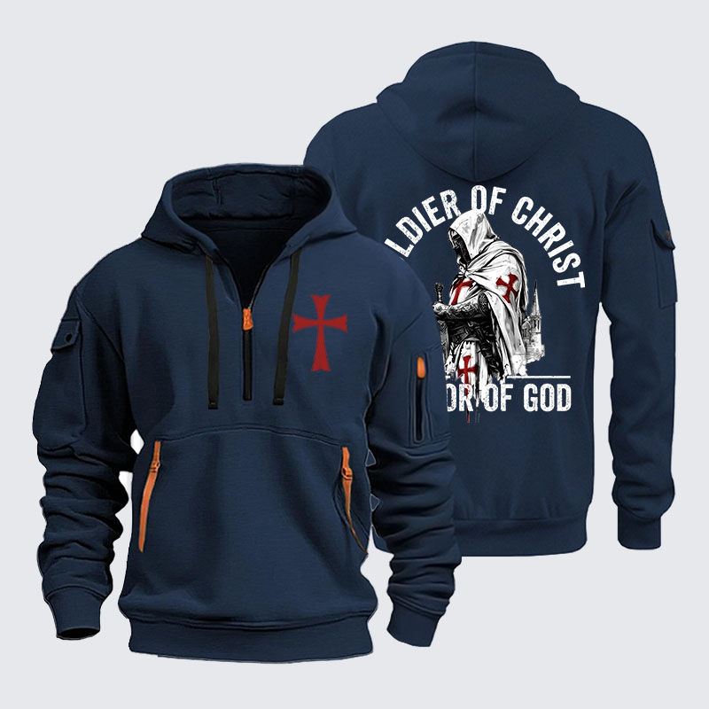Zipper Hoodies -  Soldier of Christ Armor Of God Crusader Spirit